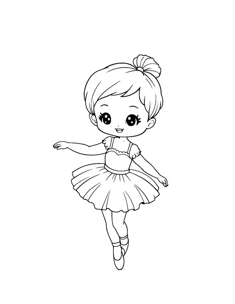 ballet coloring page (kids)