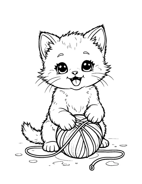 cat coloring page (teen)