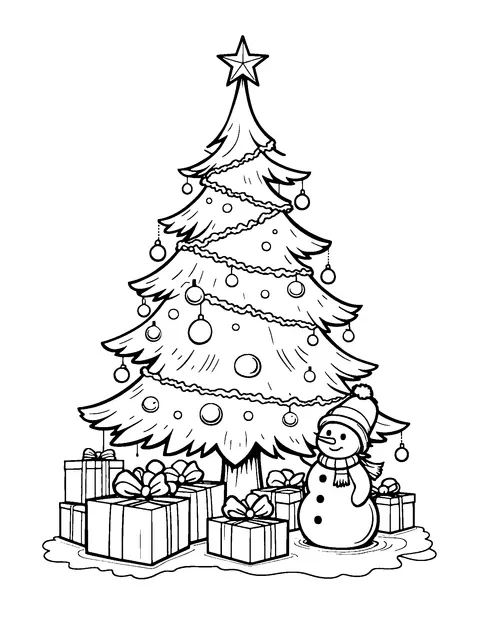 Christmas coloring page (teen)