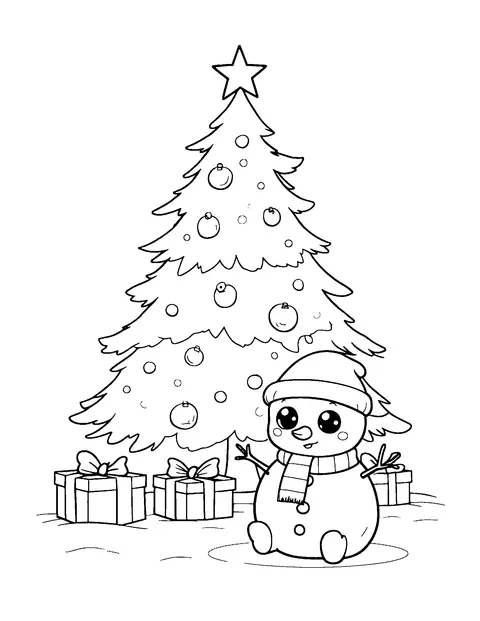 Christmas coloring page (kids)