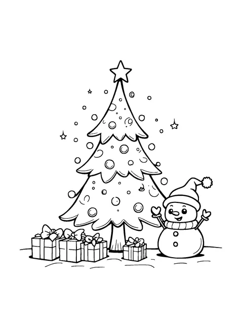 Christmas coloring page (teen)