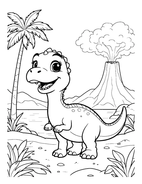 dinosaur coloring page (teen)
