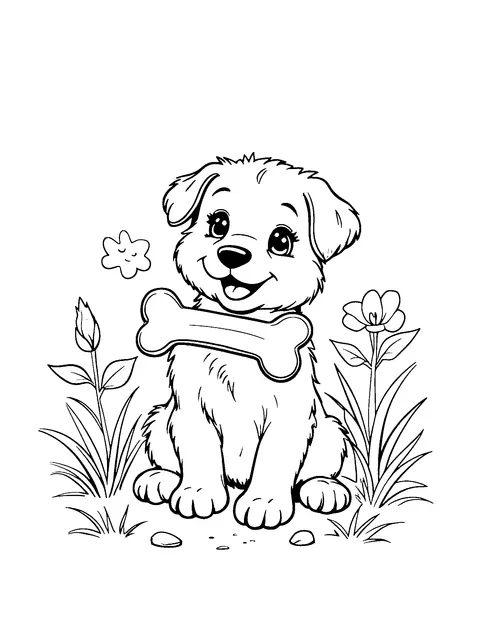 dog coloring page (teen)