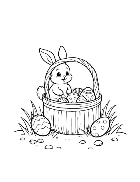 Easter coloring page (toddler)