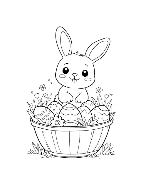 Easter coloring page (kids)