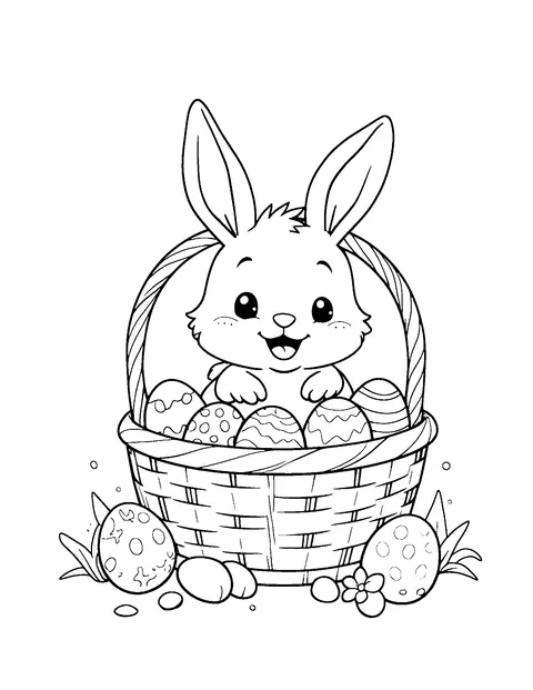 Easter coloring page (toddler)