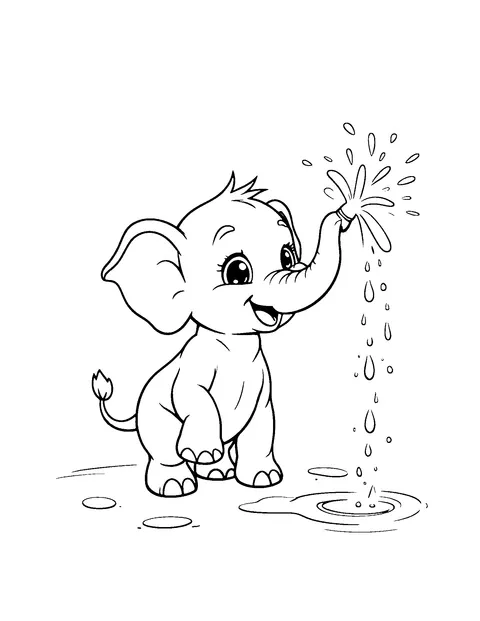 elephant coloring page (teen)