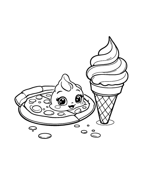 food coloring page (toddler)