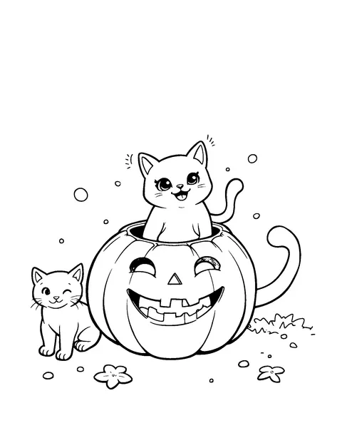 Halloween coloring page (teen)