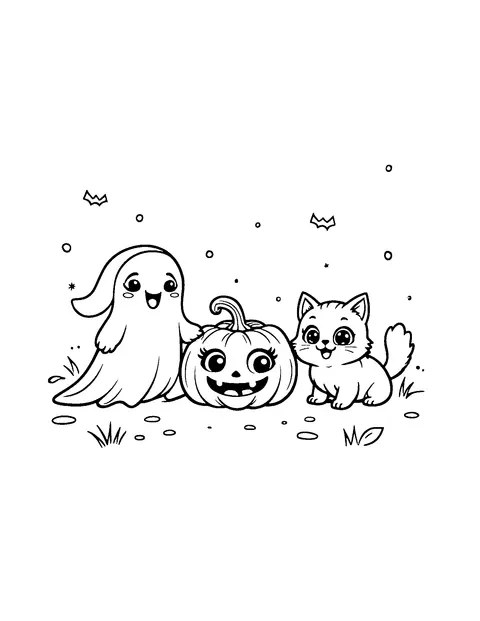 Halloween coloring page (kids)