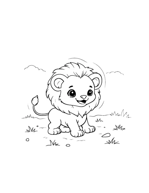 lion coloring page (teen)