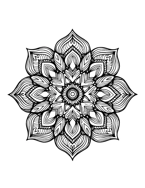 mandala coloring page (teen)