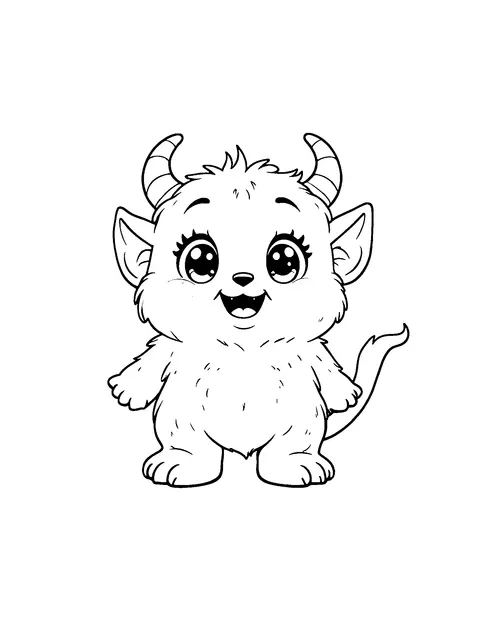 monster coloring page (teen)
