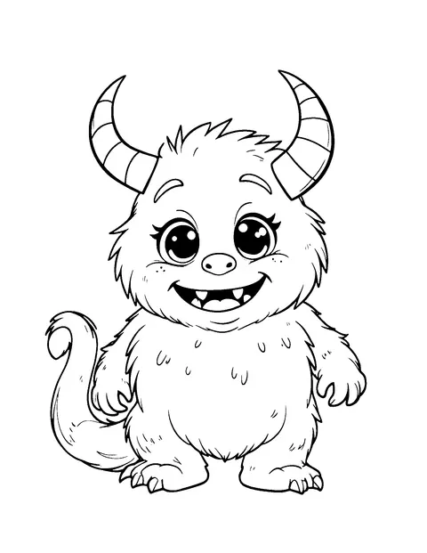 monster coloring page (teen)