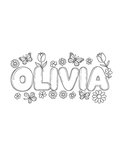 name coloring page (teen)