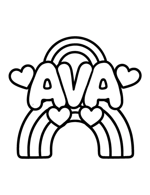 name coloring page (toddler)