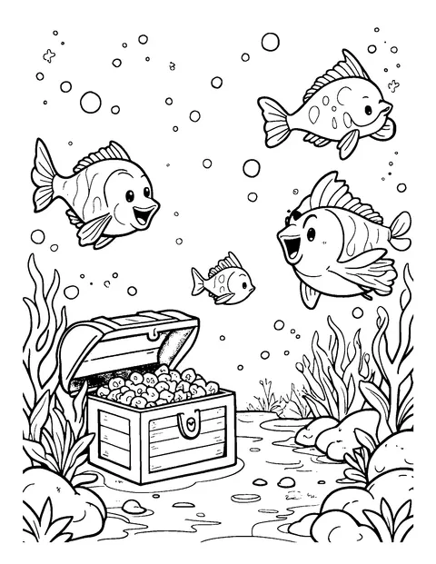 ocean coloring page (teen)