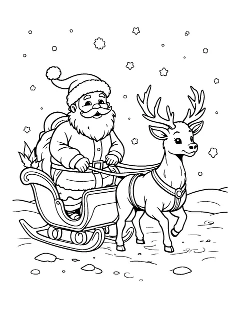 Santa Claus coloring page (teen)
