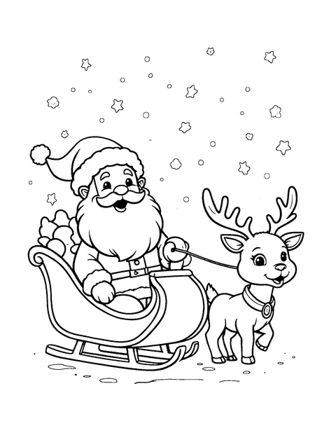 Santa Claus coloring page (teen)
