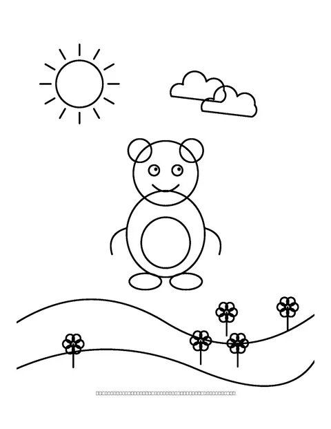 shark coloring page (kids)