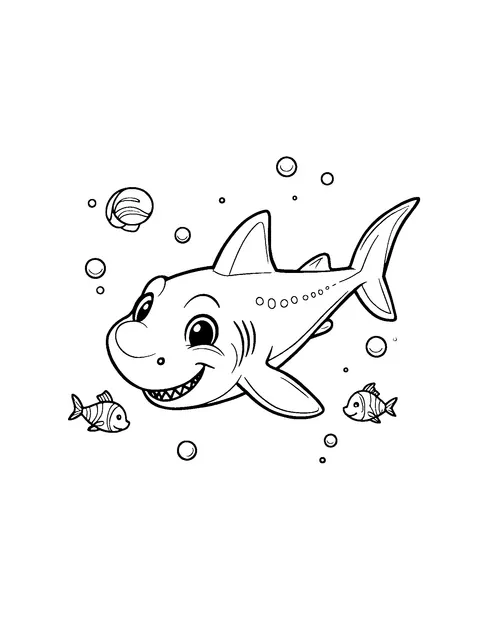 shark coloring page (teen)