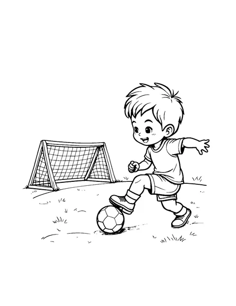 soccer coloring page (teen)