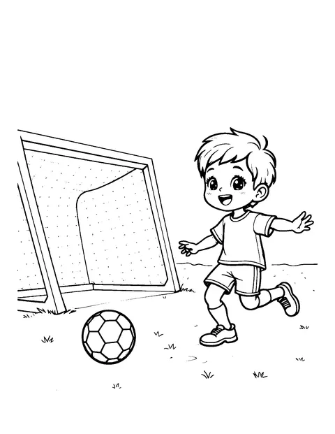 soccer coloring page (teen)
