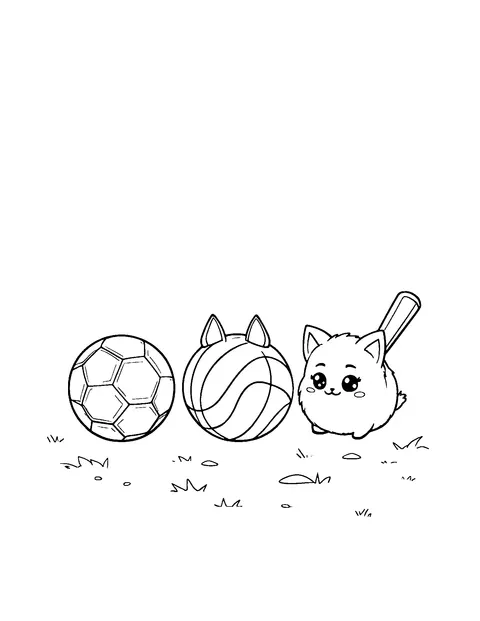 sports coloring page (kids)