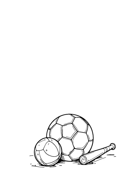 sports coloring page (teen)