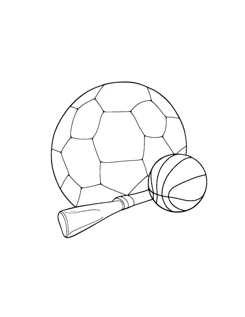 sports coloring page (teen)