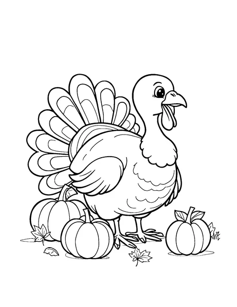Thanksgiving coloring page (toddler)