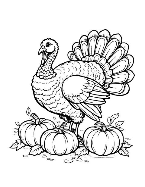 Thanksgiving coloring page (teen)