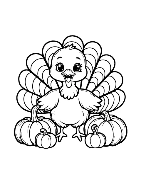 Thanksgiving coloring page (toddler)