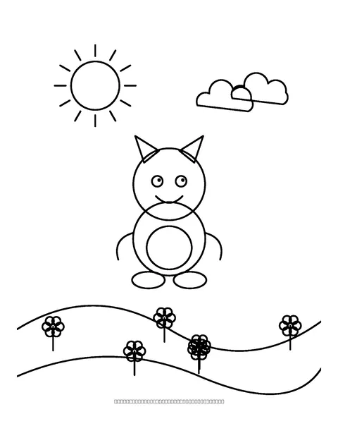 unicorn coloring page (kids)